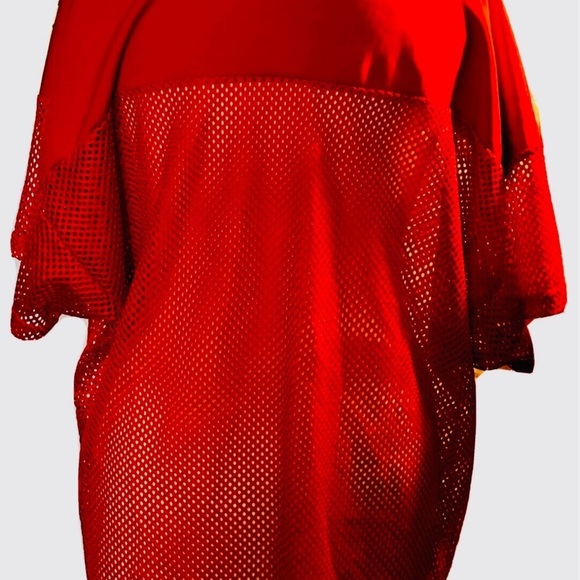 Bishop Dullaghan Camp Short Sleeve V Neck Mesh See Through Shirt Crop Tops - Picture 4 of 7